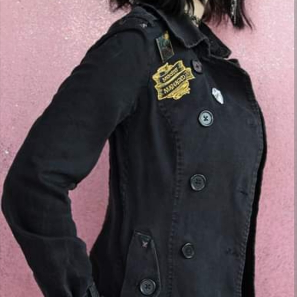 SOLD @MARKET! Harry Potter Syltherin themed Tripp NYC custom upcycled piece - Picture 5 of 11